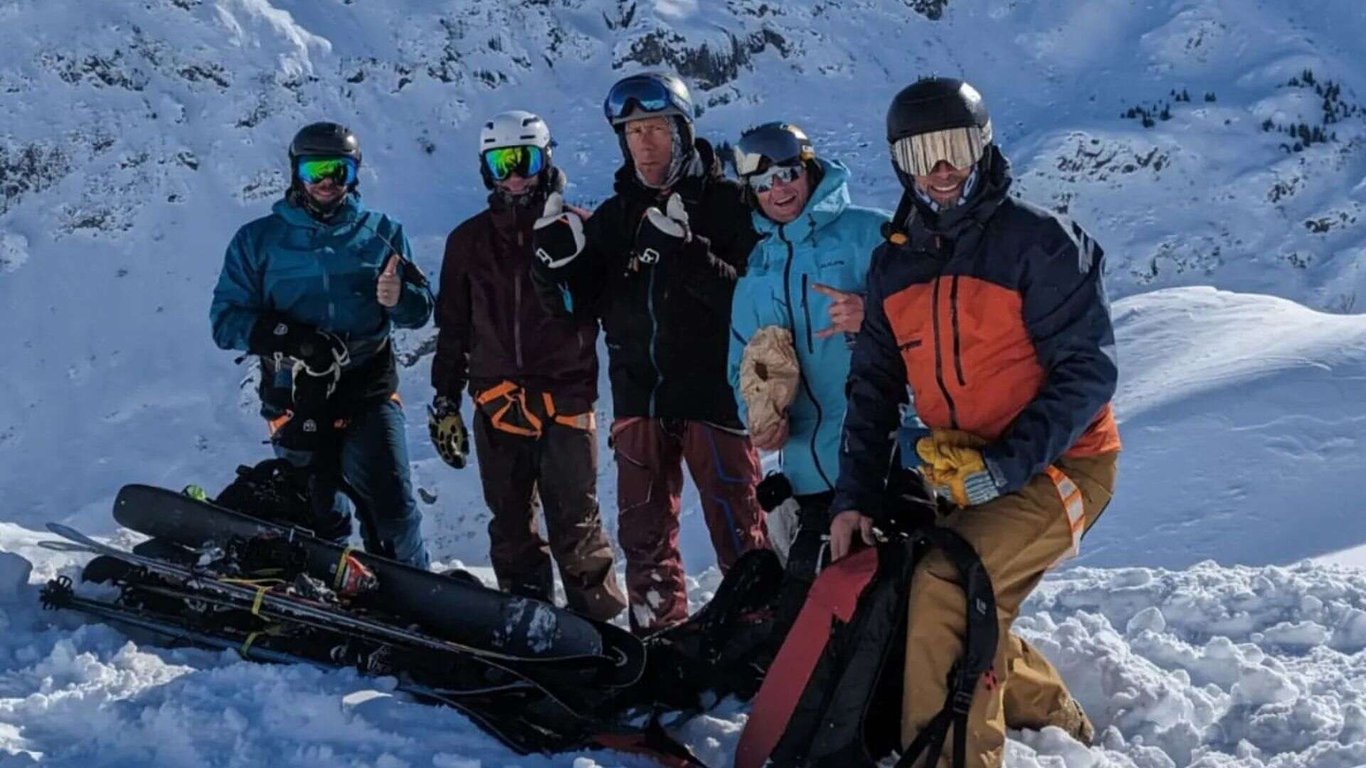 Snowmobile Assist Backcountry Ski Touring Tour Image 8