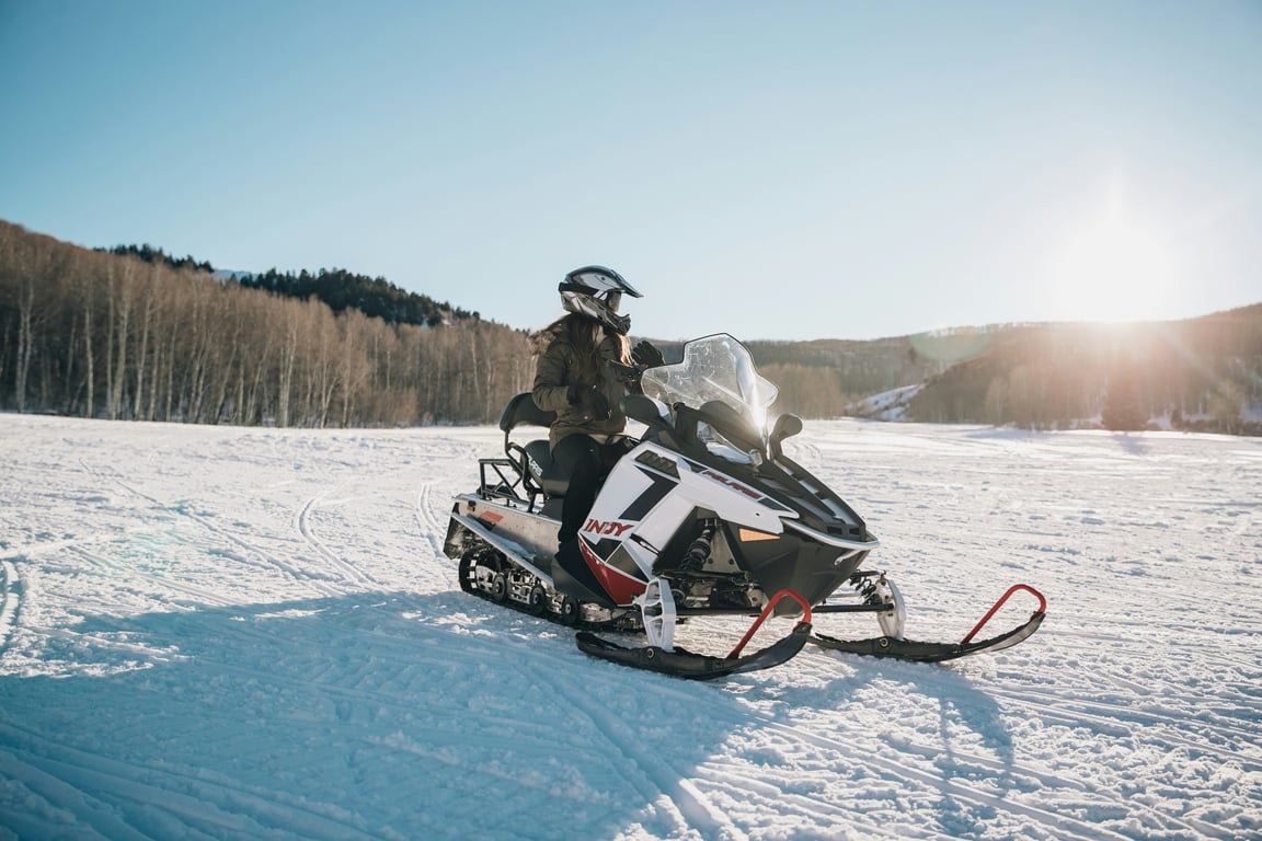 Snowmobile in Yellowstone image