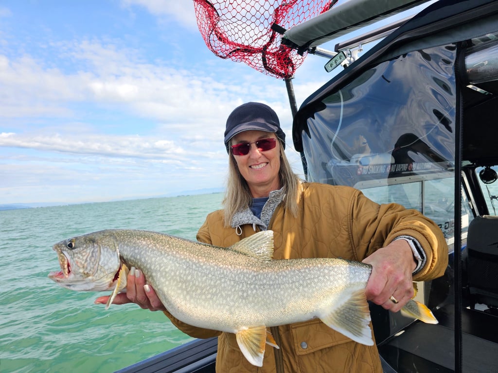 Flathead Lake Private Double Decker Fishing Charter Tour Image 4