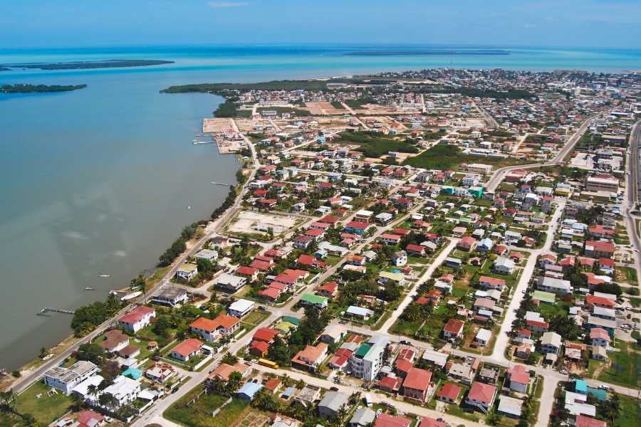 A beautiful view of the Belize city