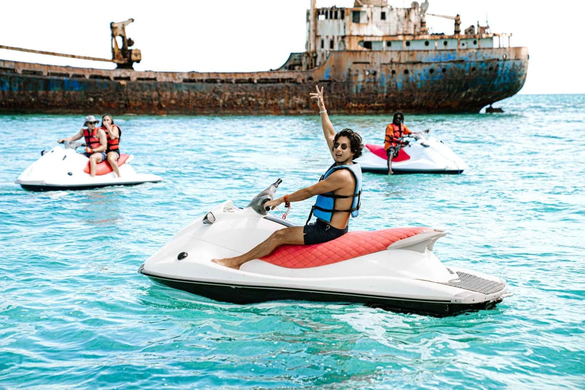 Jetski Snorkel & Shipwreck Tour image