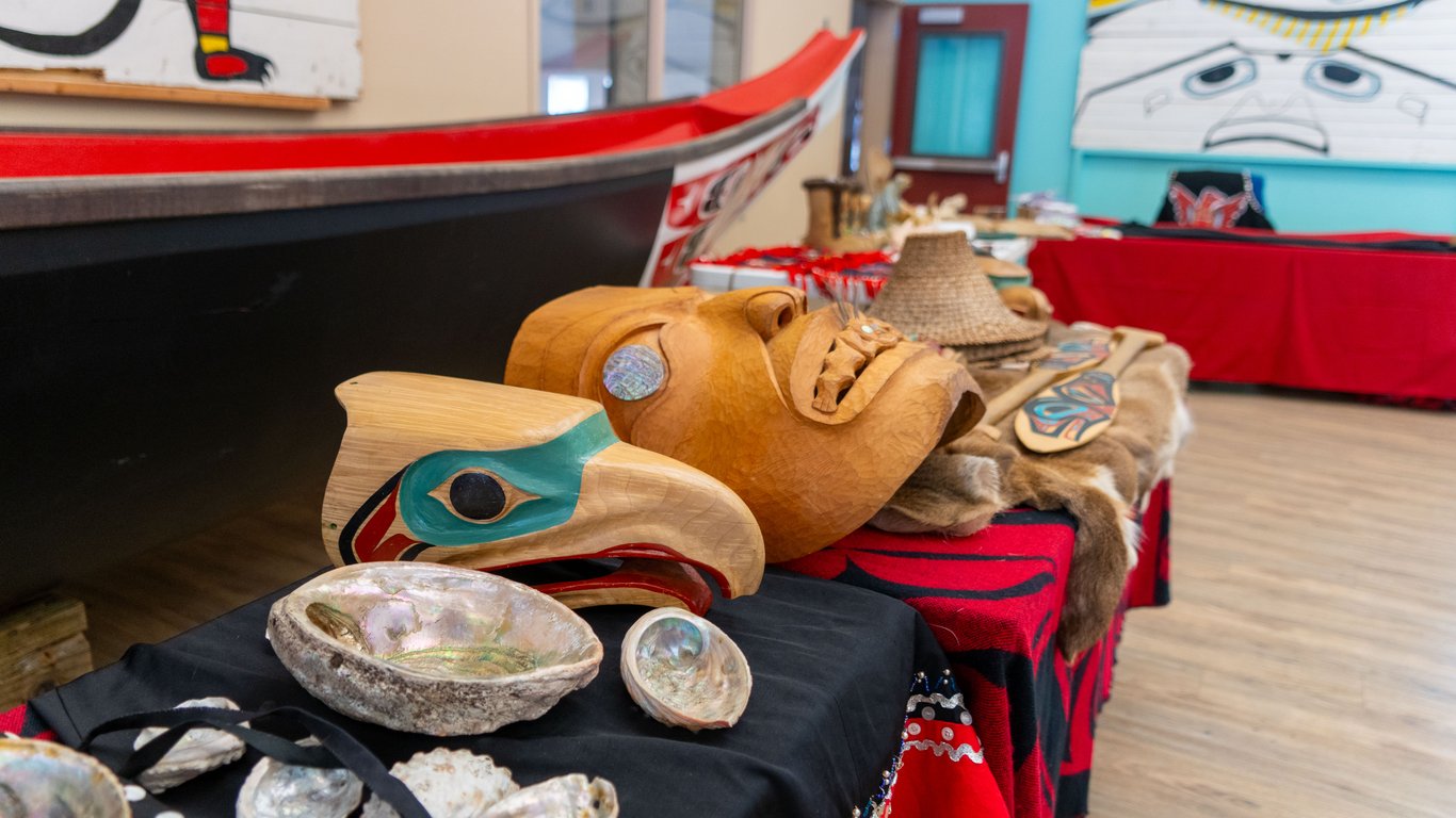 Ultimate Saxman Village Tour: Native Ornament Painting, Culinary Tasting, & Cultural Showcase image