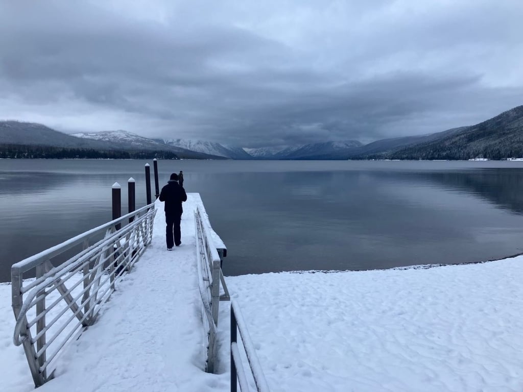 Glacier Park Sightseeing & Snowshoe Tour image