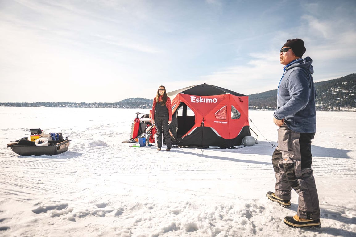 Ice Fishing On Whitefish Lake Tour Image 11