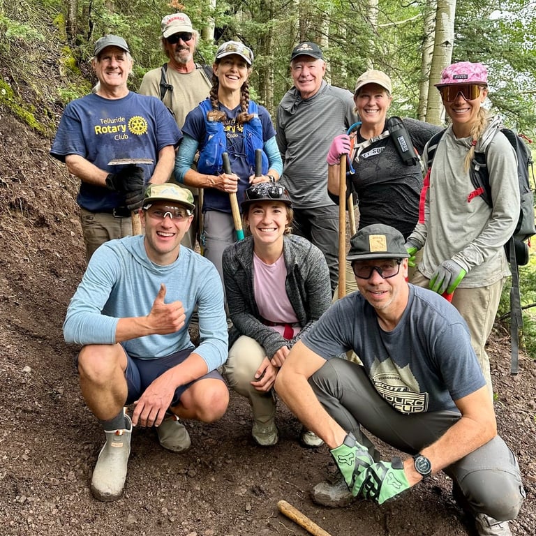 Trail building with Telluride Mountain Club