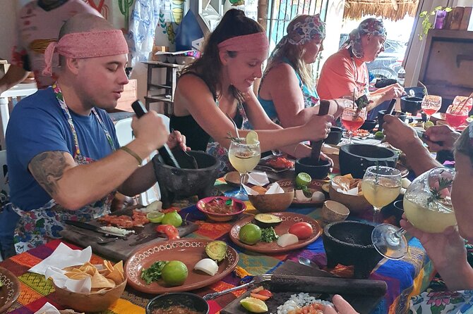 Salsa & Salsa Cooking Lessons & Beach Break In Costa Maya image