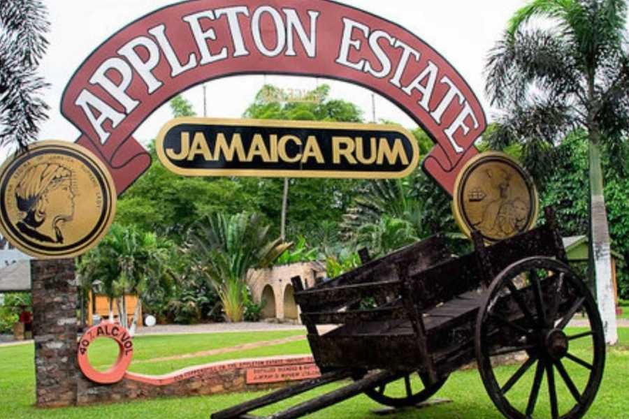 The welcoming entrance to Appleton Estate, home to Jamaica’s finest rum, invites visitors to explore its rich history.