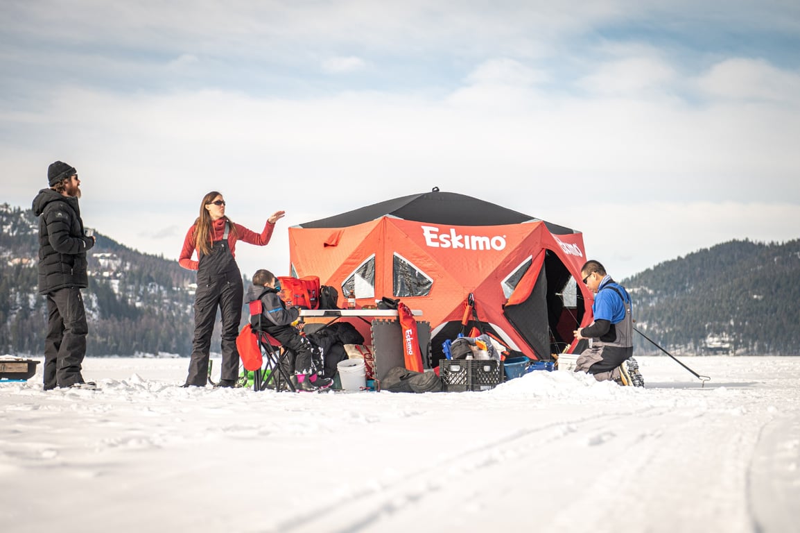 Ice Fishing On Whitefish Lake Tour Image 2