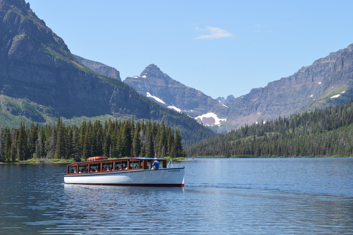 Two Medicine Lake Scenic Boat Tour in Glacier Park Tour Image 5